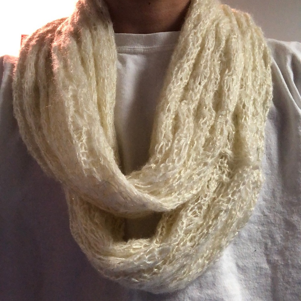 white infinity scarf
